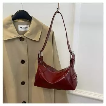 Сумка через плечо из искусственной кожи высокого качества на молнии, однотонная модная сумка-сэтчел, мягкая и универсальная женская сумка