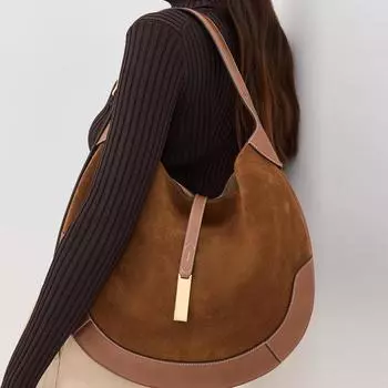 Сумка через плечо из искусственной замши для женщин, большая вместительная сумка через плечо и роскошная дизайнерская сумка, новая винтажная седловидная сумка