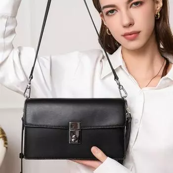 Сумка через плечо из коровьей кожи Niche, универсальная, маленькая квадратная сумка для женщин Niche Design, сумка через плечо кофейный