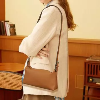 Сумка через плечо из коровьей кожи с верхним слоем, сумка через плечо для поездок на работу, модная сумка через плечо из натуральной кожи, универсальная сумка-тоут для женщин золотисто-коричневый