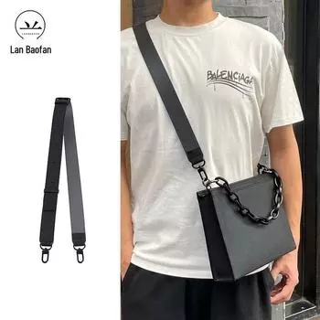 Сумка через плечо из кожи подходящего цвета с регулируемым двухсторонним ремешком для пресбиопии 26, превращающаяся в косметичку