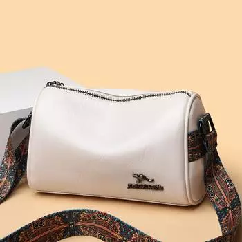 Сумка через плечо из мягкой искусственной кожи с текстурой, модная, простая, однотонная, женская сумка, трендовая, ретро, повседневная, сумка через плечо для мамы