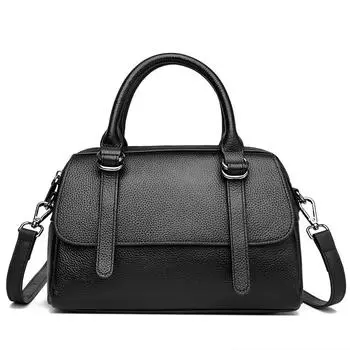 Сумка через плечо из натуральной кожи для женщин, однотонная сумка через плечо, высококачественная роскошная сумка из коровьей кожи