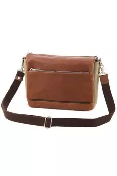 Сумка через плечо из натуральной кожи, перчаточная кожа YNM200 коричневого цвета [Baggy Port] мужская BP-YNM200-BR