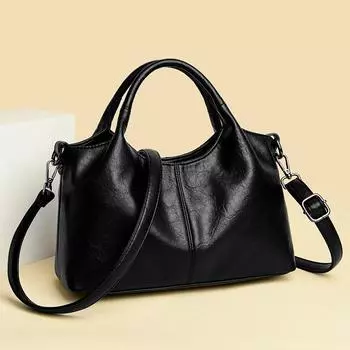 Сумка через плечо из натуральной кожи для женщин, винтажная сумка через плечо с большой вместимостью, роскошная высококачественная модная женская тенденция