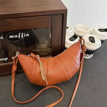 Сумка через плечо из натуральной кожи Круассан для женщин Женские сумки через плечо Роскошная высококачественная сумка