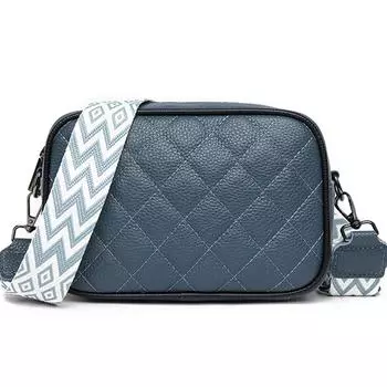 Сумка через плечо из натуральной кожи для женщин, женская сумка-мессенджер, однотонная, широкая, роскошная