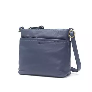 Сумка через плечо из натуральной кожи темно-синего цвета [Dakota] женская DA-1034672-60