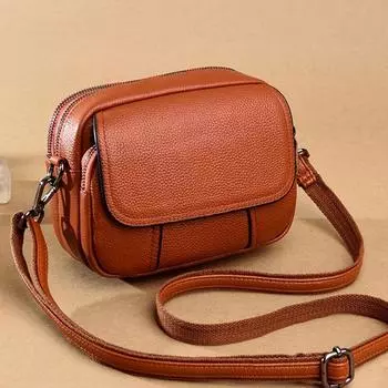 Сумка через плечо из натуральной кожи для женщин, маленькая сумка-мессенджер, сумки через плечо