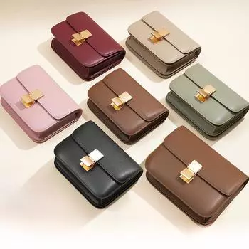 Сумка через плечо из натуральной кожи в стиле ретро с тофу — роскошная, универсальная, небольшого квадратного дизайна для модных женщин