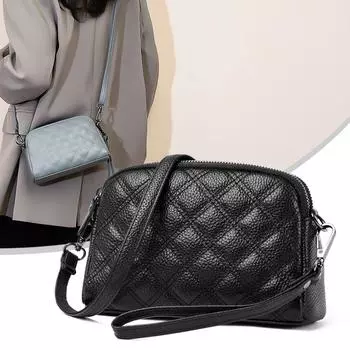 Сумка через плечо из натуральной кожи для женщин, простые сумки, женские дорожные сумки