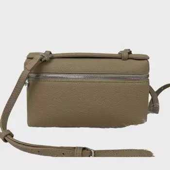 Сумка через плечо из натуральной кожи в стиле Gigi: Сумка и ланч-бокс из коровьей кожи цвета личи LP19