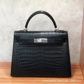 Сумка через плечо из натуральной крокодиловой кожи для женщин - стильная женская сумка