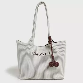 Сумка через плечо из нетканого материала, контрастная сумка, женская сумка-тоут большой вместимости, переносная сумка через плечо Louver Pit розовый