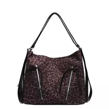 Сумка через плечо из ПУ с застежкой-молнией, мягкая, вместительная, модная, сумка через плечо, подвесная, дизайнерская, с леопардовым принтом, новая