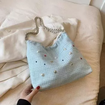 Сумка через плечо из ПУ с завязками для женщин, большая вместимость, для шитья и шопинга, новый модный тренд