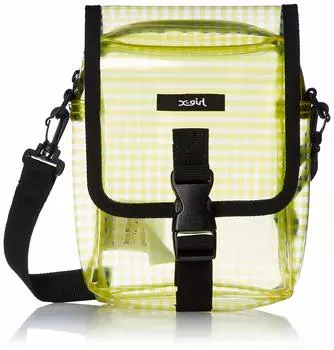 Сумка через плечо из ПВХ в клетку GINGHAM 105201053013 Желтый [X-Girl]