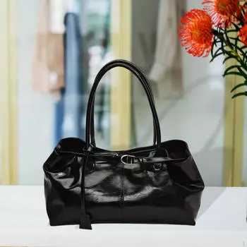 Сумка через плечо Элегантная Повседневная Сумка-тоут для Девушки Женщины Работа Вечеринка Свидание Black