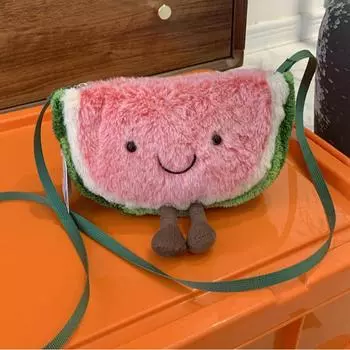 Сумка через плечо Jellycat Fun Watermelon Plush - Милый подарок для девочек Approximately 18CM