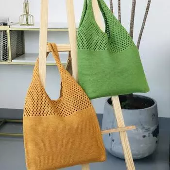 Сумка через плечо крючком большой емкости яркий цвет изысканное мастерство винтажная ажурная вино красного