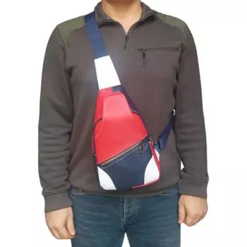 Сумка через плечо Lederax из натуральной кожи нагрудная сумка Bodybag LD463