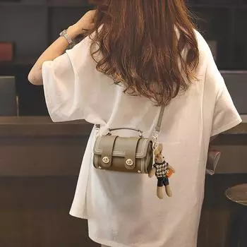 Сумка через плечо Легкая роскошная мини-сумка Высококачественная текстура Niche Leather Messenger Bag