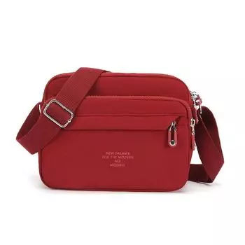 Сумка через плечо Легкая Водонепроницаемая Женская Маленькая Квадратная Сумка Кошелек для монет красный