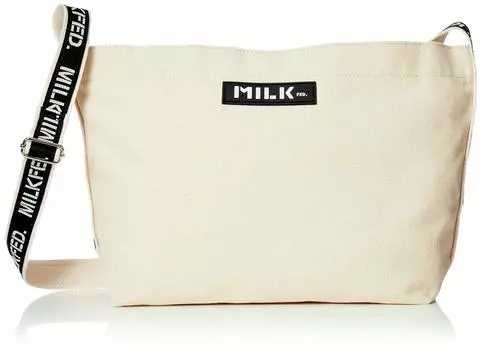 Сумка через плечо LOGO TAPE CANVAS SHOULDER BAG 03193032 Белый [Milkfed]