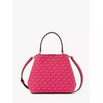 Сумка через плечо MICHAEL KORS PRATT, маленькая MK Signature 35S4G3FM5V1654, розовый электрик