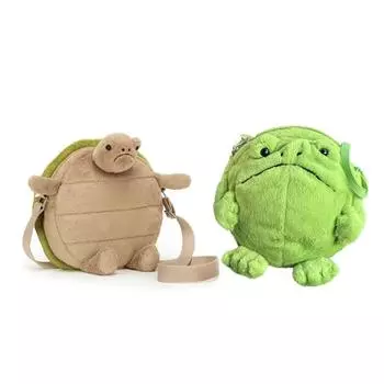 Сумка через плечо, Милая мультяшная плюшевая кукольная сумка, Забавная сумка с изображением животных и фруктов One Size