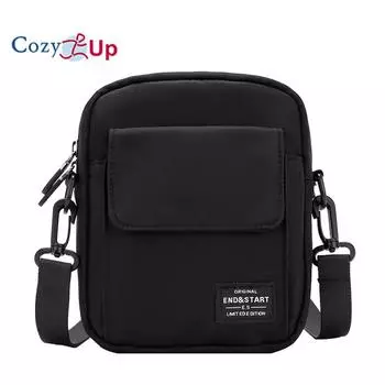 Сумка через плечо Mini мужская легкая и простая сумка через плечо повседневная маленькая сумка через плечо 21x17x4.5cm чёрный