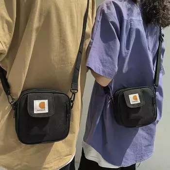 Сумка через плечо Многоцелевая маленькая Регулируемый плечевой ремень Пылезащитная застежка-молния Хранение Оксфорд