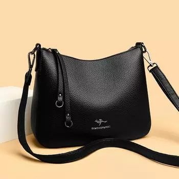 Сумка через плечо Модная и универсальная женская сумка Сумка на одно плечо Сумка-ведро коричневый