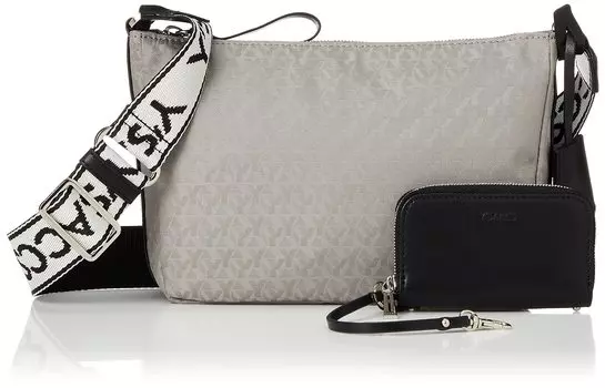 Сумка через плечо Monogram x Recycled Leather Square Shoulder Grey [Isaac] Женская (26)
