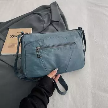 Сумка через плечо Mother Bag с несколькими отделениями, женская сумка через плечо из мягкой кожи коричневый