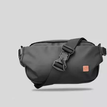 Сумка через плечо Мужская и женская нагрудная сумка поясная сумка повседневный спортивный мобильный телефон черная длина 31 см ширина 6 см высота 15,5 см чёрный