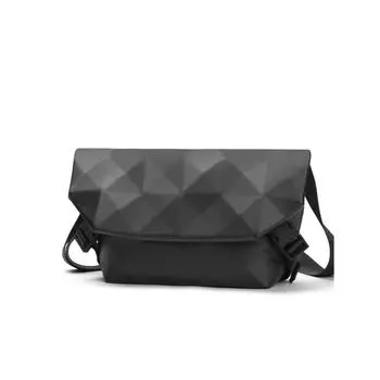 Сумка через плечо Мужская легкая сумка через плечо Мужская сумка Diamond нагрудная мужская маленькая сумка для тела длина 32 см ширина 10,5 см высота 19 см чёрный