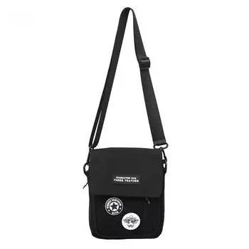 Сумка через плечо, мужская летняя модная персонализированная сумка через плечо, мужская маленькая сумка для тела +2 badges белый