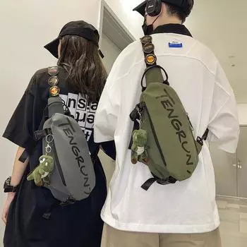 Сумка через плечо Мужская нагрудная сумка Сумка через плечо зелёный