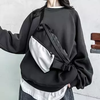 Сумка через плечо Мужская нагрудная сумка Женская сумка через плечо Маленькая сумка чёрный