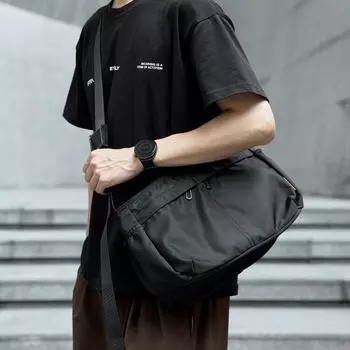 Сумка через плечо, мужская новая модная сумка через плечо, сумка для отдыха, сумка для поездок на работу, сумка-мессенджер, большая вместимость, рюкзак, сумка чёрный