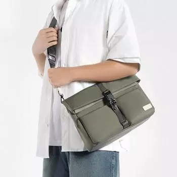 Сумка через плечо мужская сумка-мессенджер большой вместимости мужская модная сумка для путешествий на работу все в одном сумка для компьютера зелёный