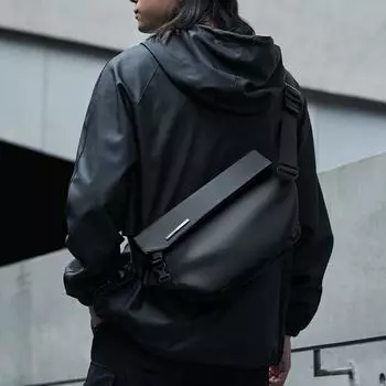 Сумка через плечо, мужская вместительная модная рабочая одежда, сумка на одно плечо, сумка-мессенджер для велоспорта, рюкзак, мужская сумка чёрный