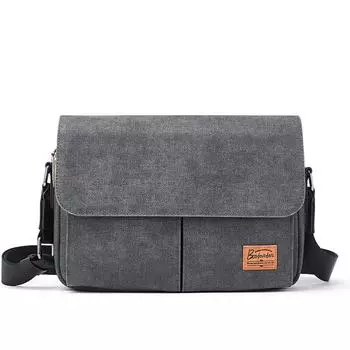 Сумка через плечо, мужской маленький рюкзак, сумка-мессенджер большой вместимости, сумка через плечо, сумка для мобильного телефона, длина 28 см, ширина 5 см, высота 20 см серебряный