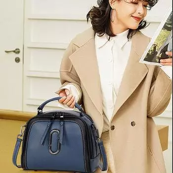 Сумка через плечо на одно плечо, новая модная верхняя кожаная сумка через плечо, женская маленькая сумка, легкая роскошная женская сумка из натуральной кожи