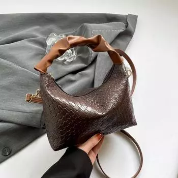 Сумка через плечо на одно плечо, подмышечная сумка, мини-сумка для женщин, модная сумка-пельменная сумка для женщин белый