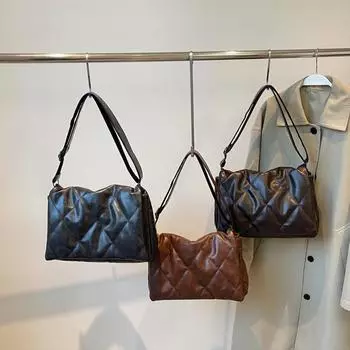 Сумка через плечо на одно плечо с большой вместимостью для поездок на работу, новая универсальная сумка в стиле ретро