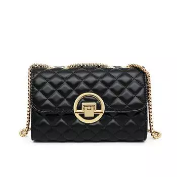 Сумка через плечо на одно плечо с цепочкой в форме ромба для женщин розовый