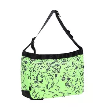 Сумка через плечо NEWSPAPER Messenger 26л водоотталкивающая [хром] MESSENGER/Газета (текущая модель) зелёный