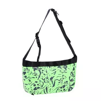 Сумка через плечо NEWSPAPER MESSENGER Messenger Small 9L Водоотталкивающая [хром] SM/Газета (Текущая модель) зелёный